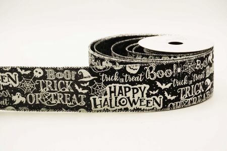BOO Ghost Wired Ribbon_KF7066G-53_black